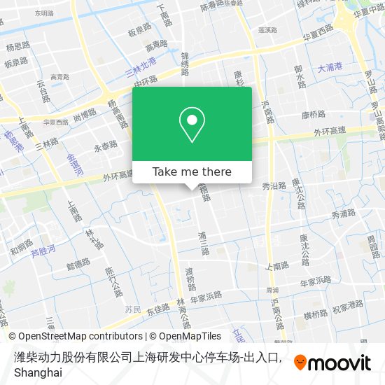 潍柴动力股份有限公司上海研发中心停车场-出入口 map