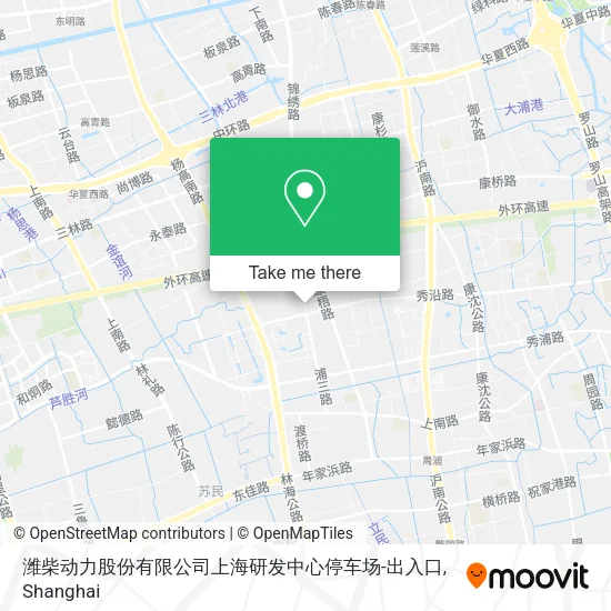 潍柴动力股份有限公司上海研发中心停车场-出入口 map