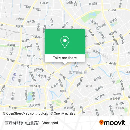 雨译标牌(中山北路) map