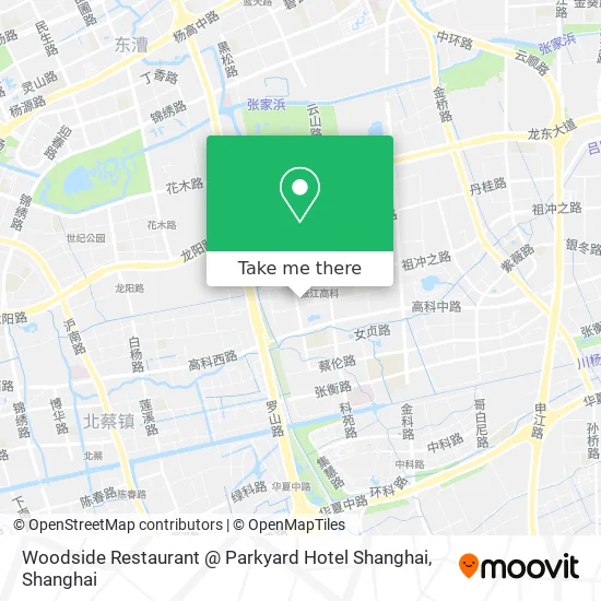 Woodside Restaurant @ Parkyard Hotel Shanghai map