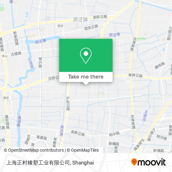 上海正村橡塑工业有限公司 map