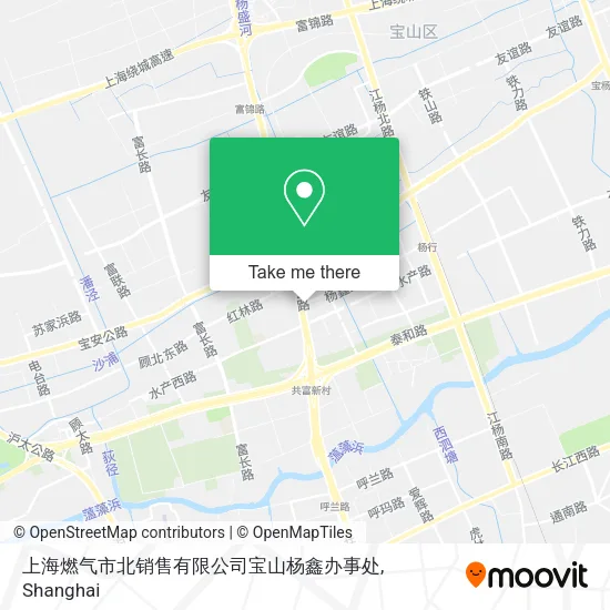 上海燃气市北销售有限公司宝山杨鑫办事处 map