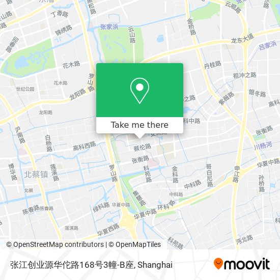 张江创业源华佗路168号3幢-B座 map