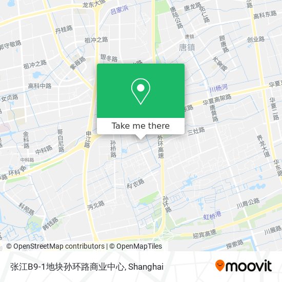 张江B9-1地块孙环路商业中心 map