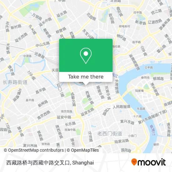 西藏路桥与西藏中路交叉口 map