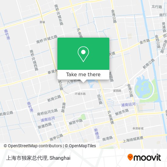 上海市独家总代理 map