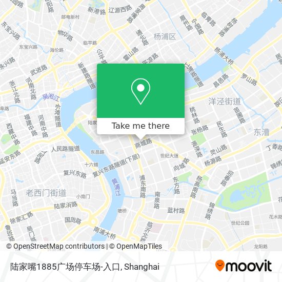 陆家嘴1885广场停车场-入口 map