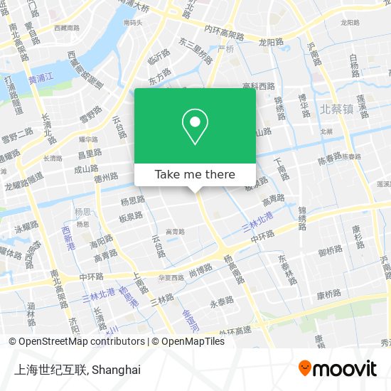 上海世纪互联 map