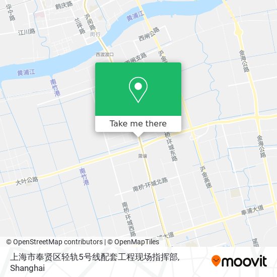 上海市奉贤区轻轨5号线配套工程现场指挥部 map