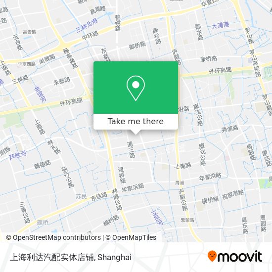 上海利达汽配实体店铺 map