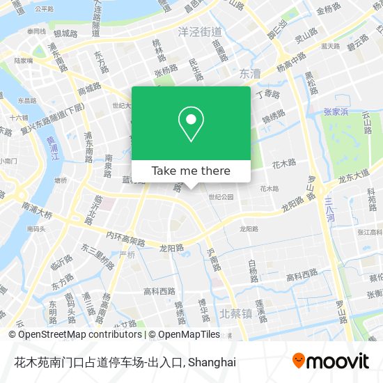 花木苑南门口占道停车场-出入口 map