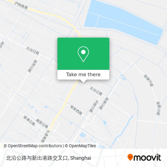 北沿公路与新出港路交叉口 map