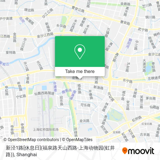 新泾1路[休息日](福泉路天山西路-上海动物园(虹井路)) map