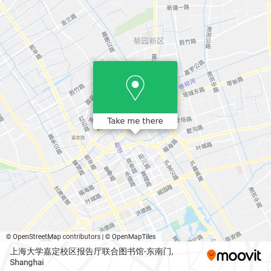 上海大学嘉定校区报告厅联合图书馆-东南门 map