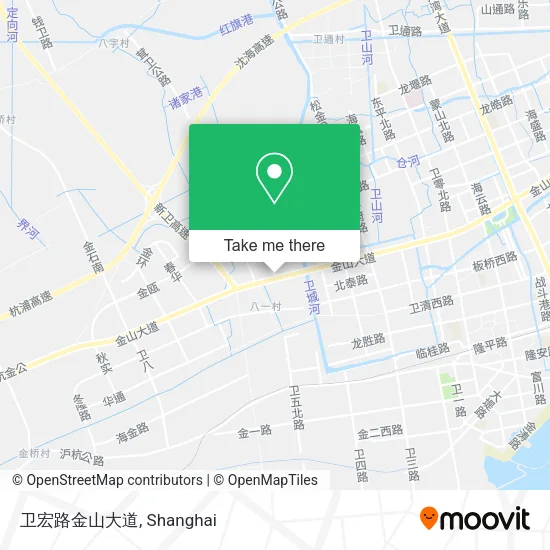 卫宏路金山大道 map