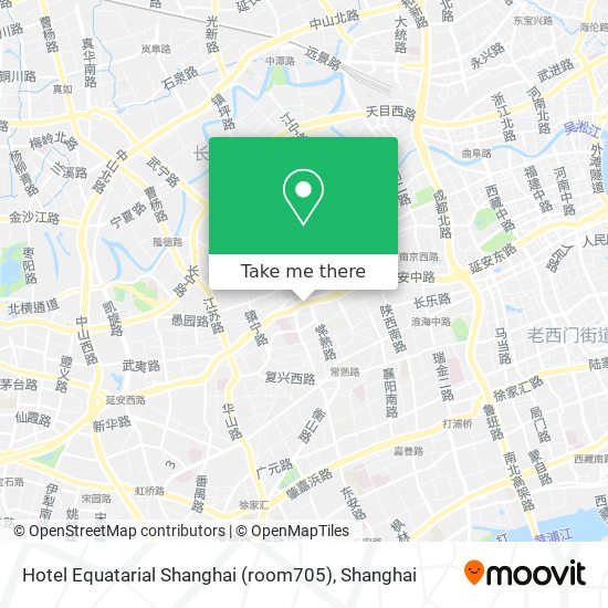 Hotel Equatarial Shanghai (room705) map
