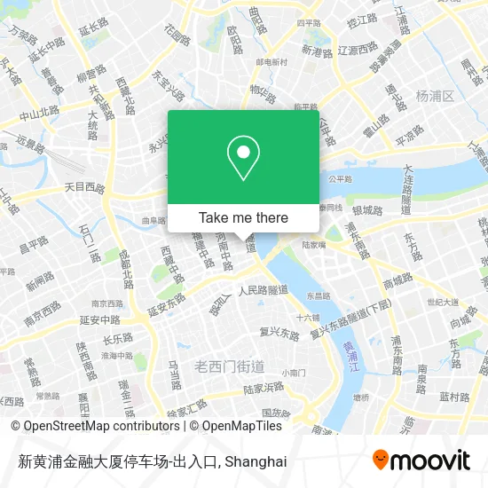 新黄浦金融大厦停车场-出入口 map