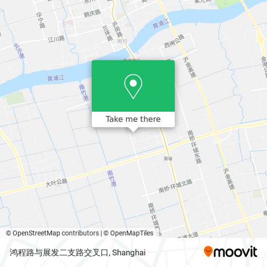 鸿程路与展发二支路交叉口 map