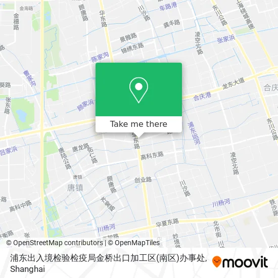 浦东出入境检验检疫局金桥出口加工区(南区)办事处 map
