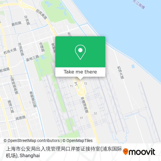上海市公安局出入境管理局口岸签证接待室(浦东国际机场) map