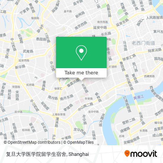 复旦大学医学院留学生宿舍 map