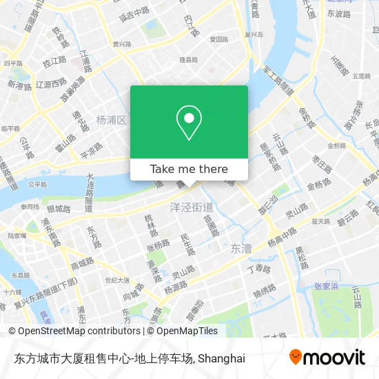 东方城市大厦租售中心-地上停车场 map