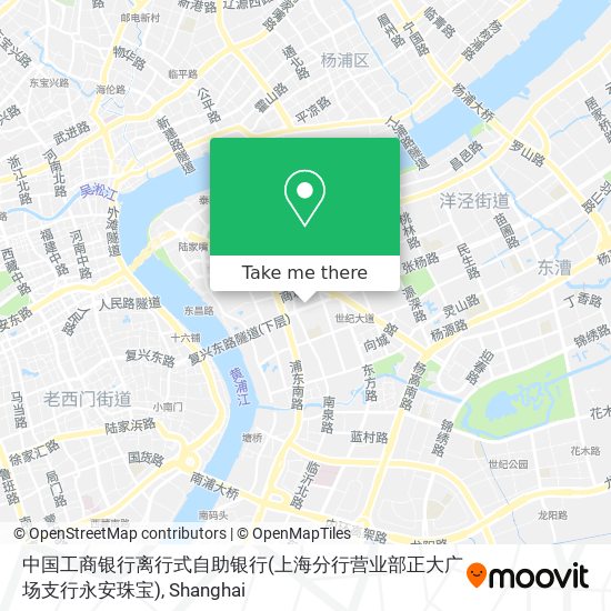 中国工商银行离行式自助银行(上海分行营业部正大广场支行永安珠宝) map