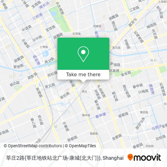 莘庄2路(莘庄地铁站北广场-康城(北大门)) map