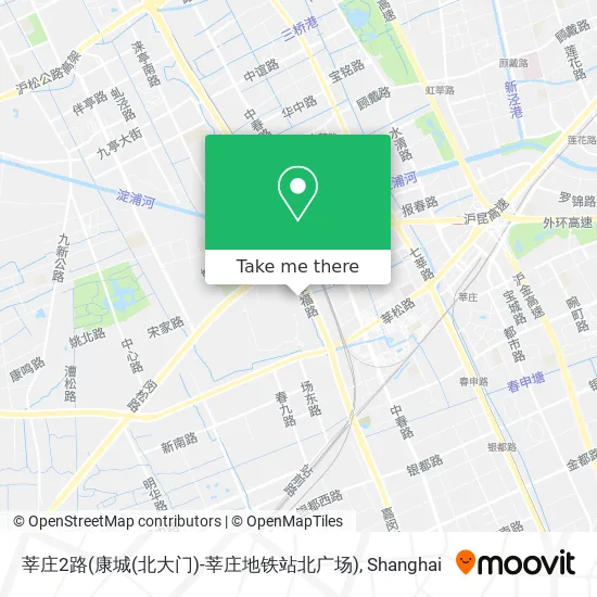 莘庄2路(康城(北大门)-莘庄地铁站北广场) map