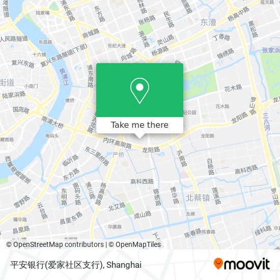 平安银行(爱家社区支行) map