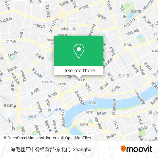 上海毛毯厂申誉经营部-东北门 map