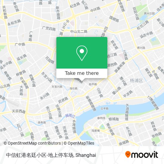 中信虹港名廷小区-地上停车场 map