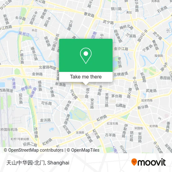 天山中华园-北门 map