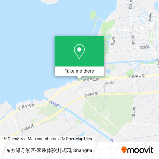 东方绿舟景区-素质体验测试园 map