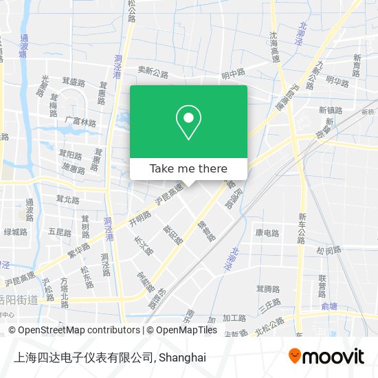 上海四达电子仪表有限公司 map