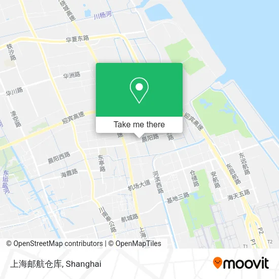 上海邮航仓库 map