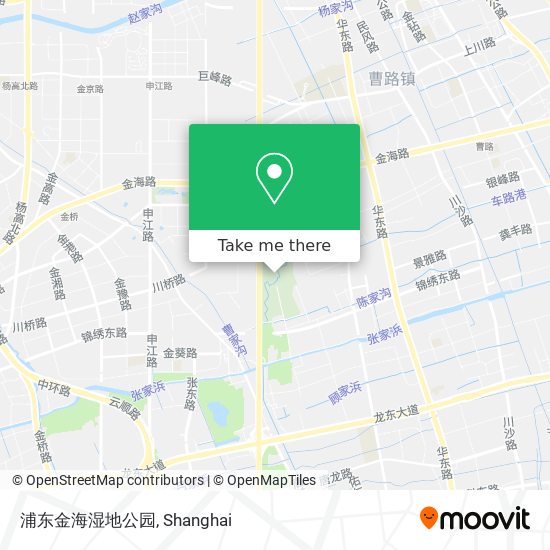 浦东金海湿地公园 map
