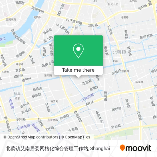 北蔡镇艾南居委网格化综合管理工作站 map