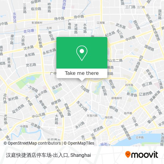 汉庭快捷酒店停车场-出入口 map