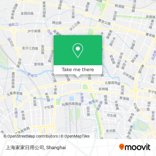 上海家家日用公司 map