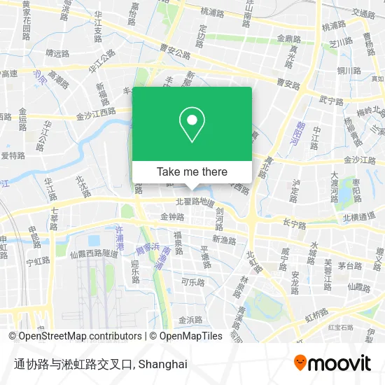 通协路与淞虹路交叉口 map