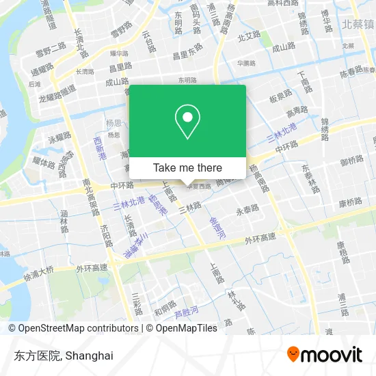 东方医院 map