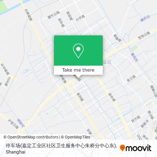 停车场(嘉定工业区社区卫生服务中心朱桥分中心东) map