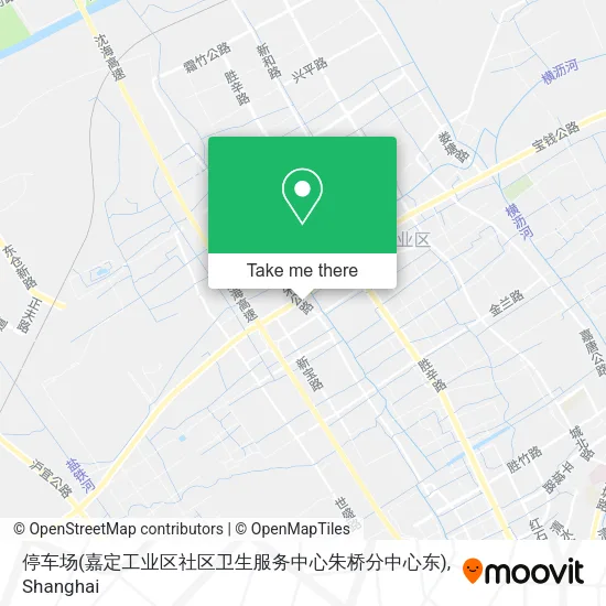 停车场(嘉定工业区社区卫生服务中心朱桥分中心东) map