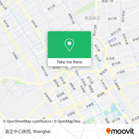 嘉定中心医院 map