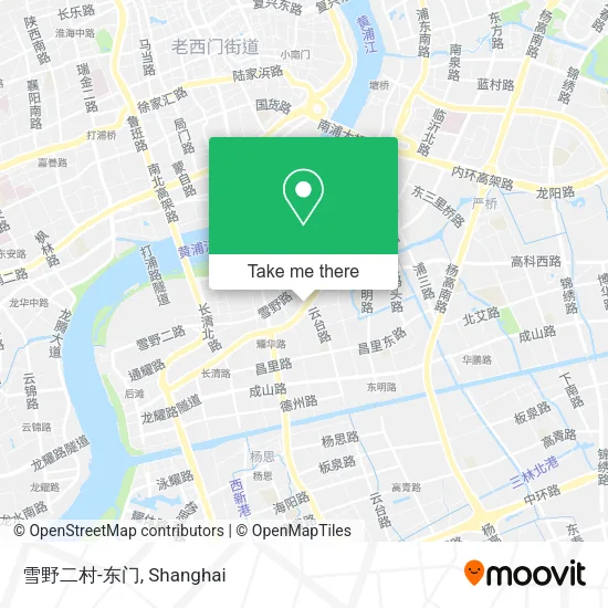 雪野二村-东门 map
