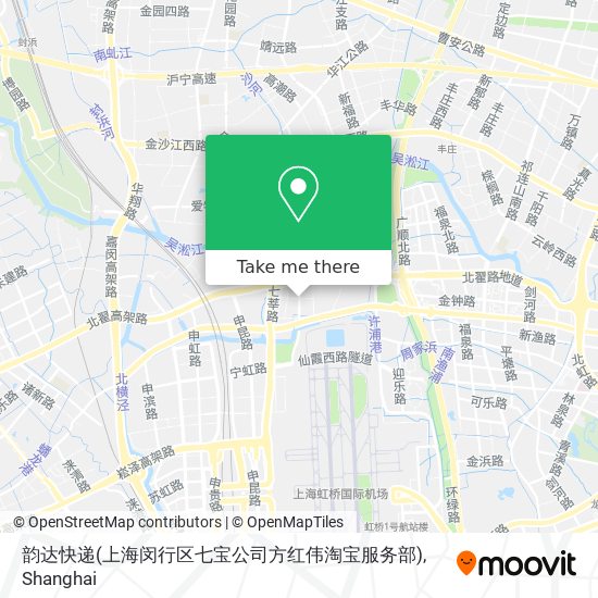 韵达快递(上海闵行区七宝公司方红伟淘宝服务部) map