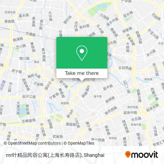mr叶精品民宿公寓(上海长寿路店) map