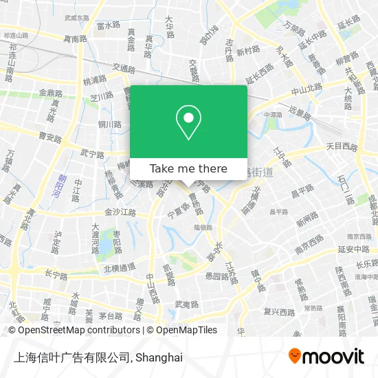 上海信叶广告有限公司 map