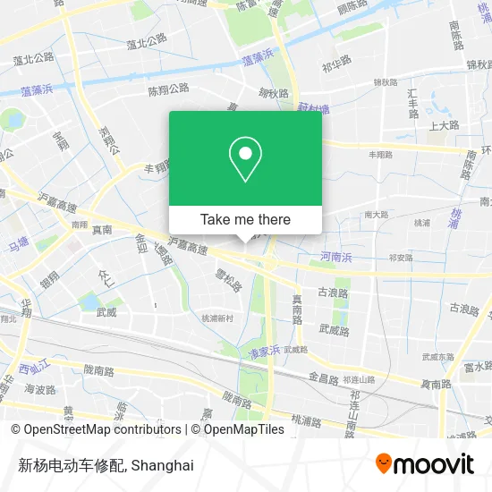 新杨电动车修配 map
